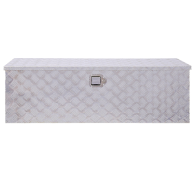 48inch Aluminum Tool Box,heavy Duty Truck Bed Tool Box,outdoor Trailer Pickup Storage Tool Box,RV Storage Organizer,underbody Box W Lock Keys,silver