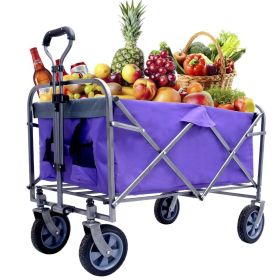 Outdoor Garden Multipurpose Micro Collapsible Beach Trolley Cart Camping Folding Wagon