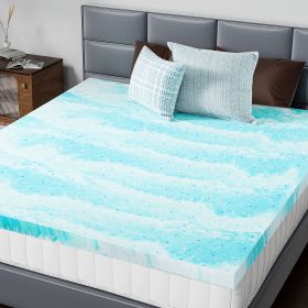 Memory Foam Cooling Gel Swirl Infused Bed Topper For Back Pain (Option: 2Inch Full)