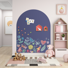 Arches Blackboard Wall Stickers Home Creative  Warm Message Board  Graffiti World Space Renovation (Option: Daihui 118cm 90cm)