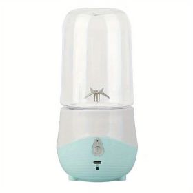 Portable Juicer Household Fruit Small Charging Mini Electric High Temperature Resistant Cup Body Juicer (Color: Blue)