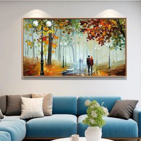 Natural home decor Large original oil painting on canvas abstract art painting living room painting large wall art oil painting gift (Style: 1, size: 40x80cm)